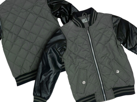 Lambskin and Silk Varsity Jacket