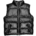 Venim Black Lambskin Puffer Vest