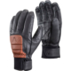 Venim Black Brown Leather Ski Gloves