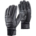 Venim Black Leather Ski Gloves